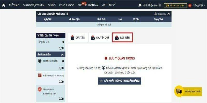 Hướng Dẫn Rút Tiền MB88